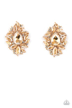 Load image into Gallery viewer, We All Scream for Ice QUEEN - Gold Paparazzi Earrings
