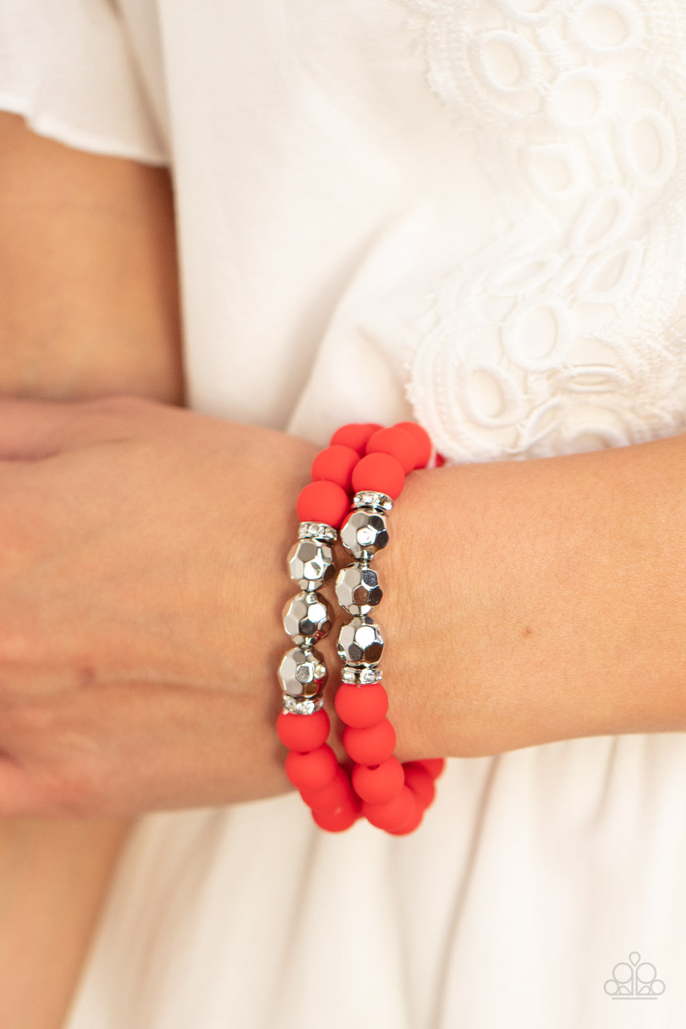 Dip and Dive - Red Paparazzi Bracelet