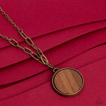 Load image into Gallery viewer, WOODnt Dream of It - Brass Necklace
