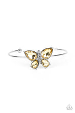 Load image into Gallery viewer, Butterfly Beatitude - Yellow Paparazzi Bracelet
