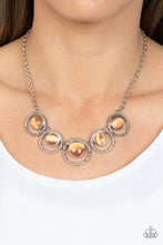 Load image into Gallery viewer, Elliptical Enchantment - Orange Necklace
