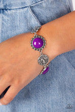 Load image into Gallery viewer, Positively Poppy - Purple Paparazzi Bracelet
