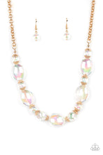 Load image into Gallery viewer, Prismatic Magic - Gold Paparazzi Necklace
