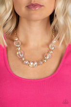 Load image into Gallery viewer, Prismatic Magic - Gold Paparazzi Necklace
