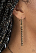 Load image into Gallery viewer, Gives Me Butterflies - Brass Paparazzi Necklace
