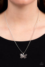 Load image into Gallery viewer, High-Flying Fashion - White Paparazzi Necklace
