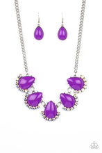 Load image into Gallery viewer, Ethereal Exaggerations - Purple Paparazzi Necklace
