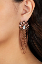 Load image into Gallery viewer, Reach for the SKYSCRAPERS - Copper Paparazzi Earrings
