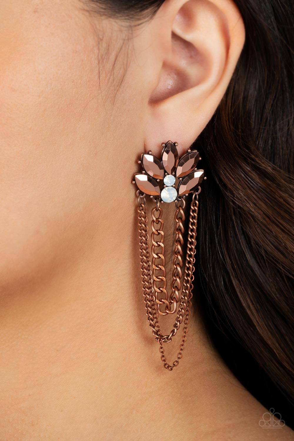Reach for the SKYSCRAPERS - Copper Paparazzi Earrings