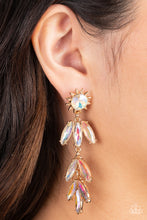 Load image into Gallery viewer, Pre-order Space Age Sparkle - Gold Earrings
