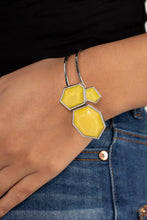 Load image into Gallery viewer, Tourist TRAPEZOID - Yellow Paparazzi Bracelet

