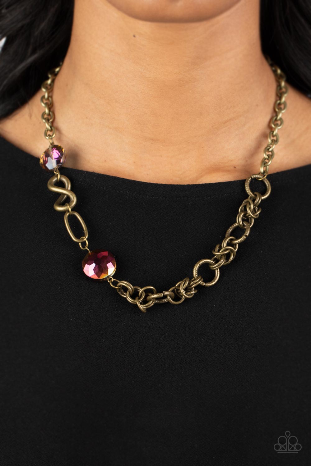 Celestially Celtic - Brass Paparazzi Necklace