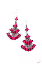 Load image into Gallery viewer, Eastern Expression - Pink Earrings
