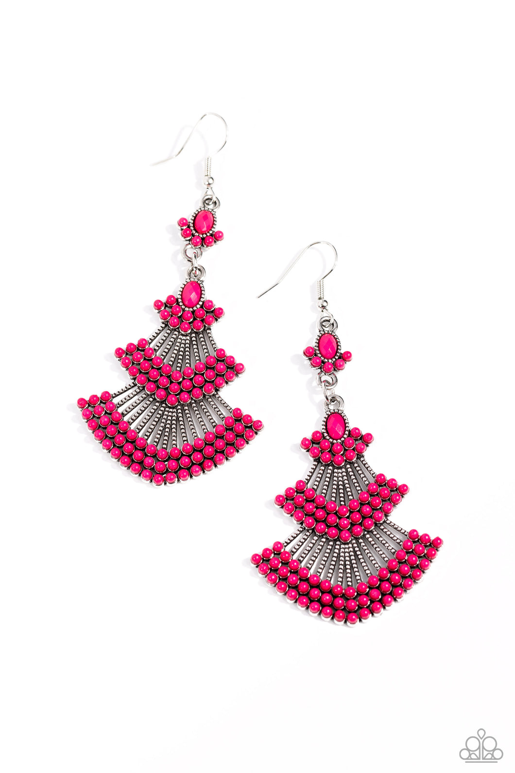 Eastern Expression - Pink Earrings
