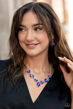 Load image into Gallery viewer, Glittering Geometrics - Purple Paparazzi Necklace
