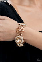 Load image into Gallery viewer, Gilded Gallery - Gold Paparazzi Bracelet
