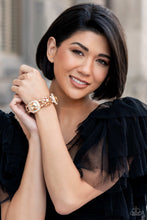 Load image into Gallery viewer, Gilded Gallery - Gold Paparazzi Bracelet
