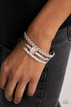 Load image into Gallery viewer, You Win My Heart - Pink Paparazzi Bracelet
