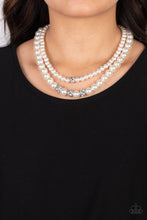 Load image into Gallery viewer, Brilliant Ballerina - White Paparazzi Necklace
