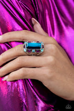 Load image into Gallery viewer, Radiant Rhinestones - Blue Paparazzi Ring
