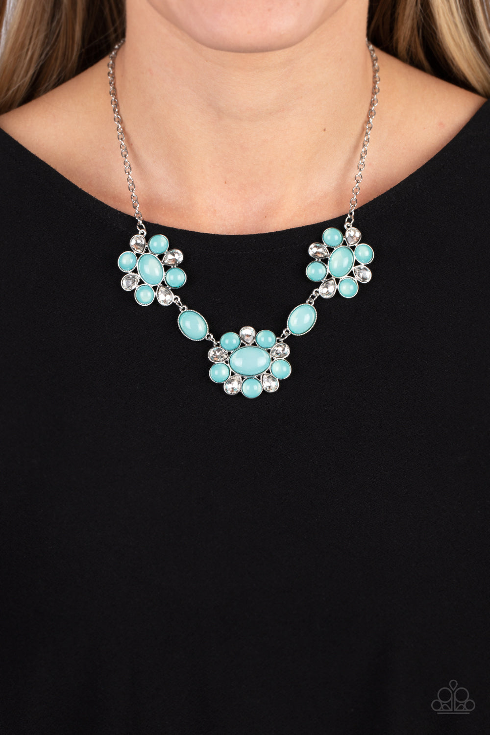 Your Chariot Awaits - Blue Paparazzi Necklace