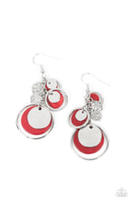 Load image into Gallery viewer, Saved by the SHELL - Red Paparazzi Earrings
