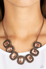 Load image into Gallery viewer, Iced Iron - Copper Paparazzi Necklace
