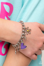Load image into Gallery viewer, Turn Up the Charm - Purple Paparazzi Bracelet
