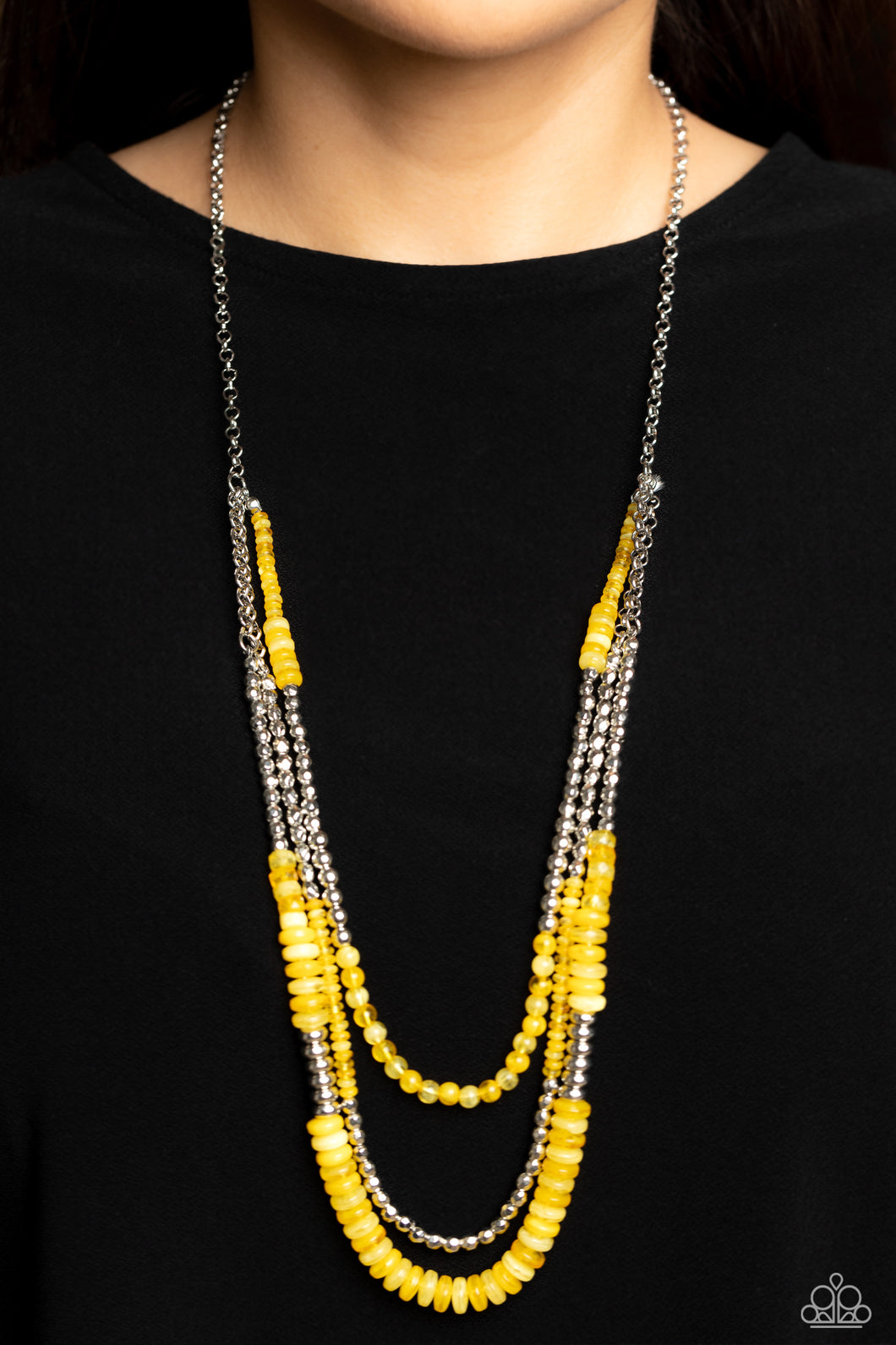 Newly Neverland - Yellow Paparazzi Necklace