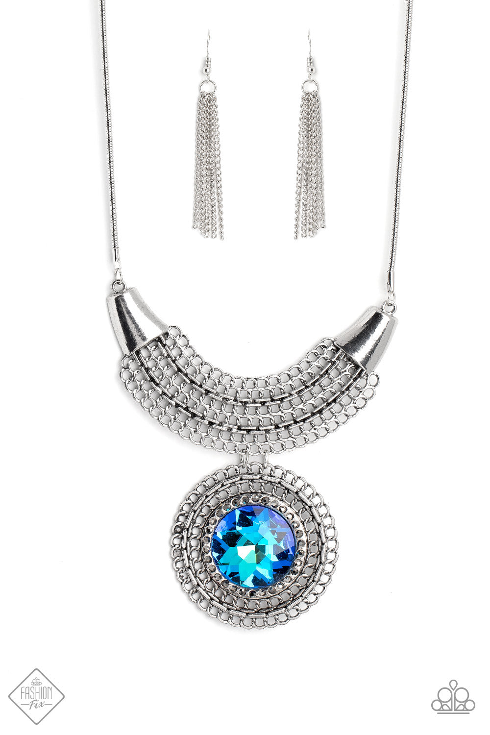 Excalibur Extravagance - Blue Paparazzi Necklace