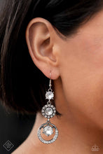 Load image into Gallery viewer, Enchanting Effulgence - White Paparazzi Earrings
