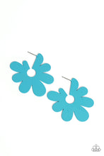 Load image into Gallery viewer, Flower Power Fantasy - Blue Paparazzi Earrings
