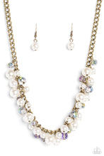 Load image into Gallery viewer, Glinting Goddess - Brass Paparazzi Necklace

