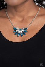 Load image into Gallery viewer, Frosted Florescence - Blue Necklace
