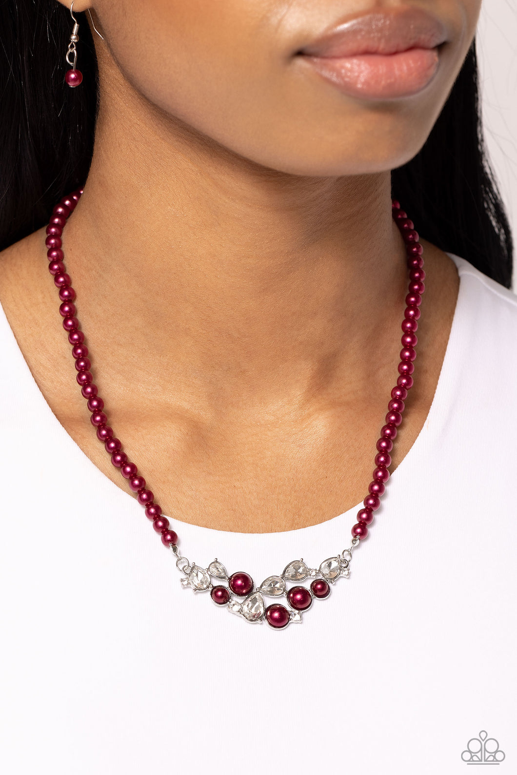 Pampered Pearls - Red Necklace