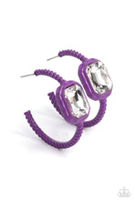 Load image into Gallery viewer, Call Me TRENDY - Purple Paparazzi Earrings
