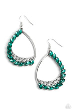 Load image into Gallery viewer, Looking Sharp - Green Paparazzi Earrings
