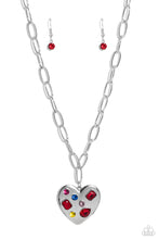 Load image into Gallery viewer, Online Dating - Red Paparazzi Necklace
