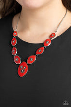 Load image into Gallery viewer, Pressed Flowers - Red Necklace
