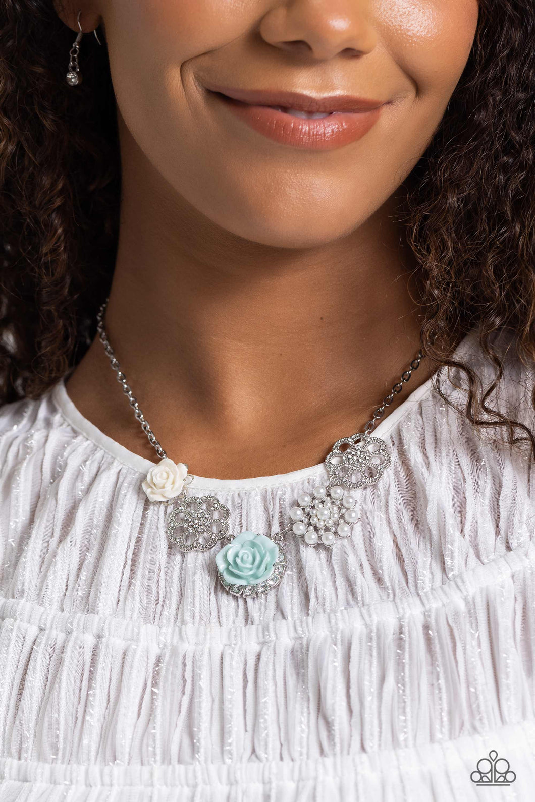 Tea Party Favors - Blue Paparazzi Necklace