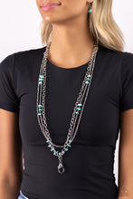Load image into Gallery viewer, Seize the Stacks - Blue Necklace
