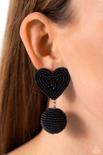 Load image into Gallery viewer, Spherical Sweethearts - Black Earrings
