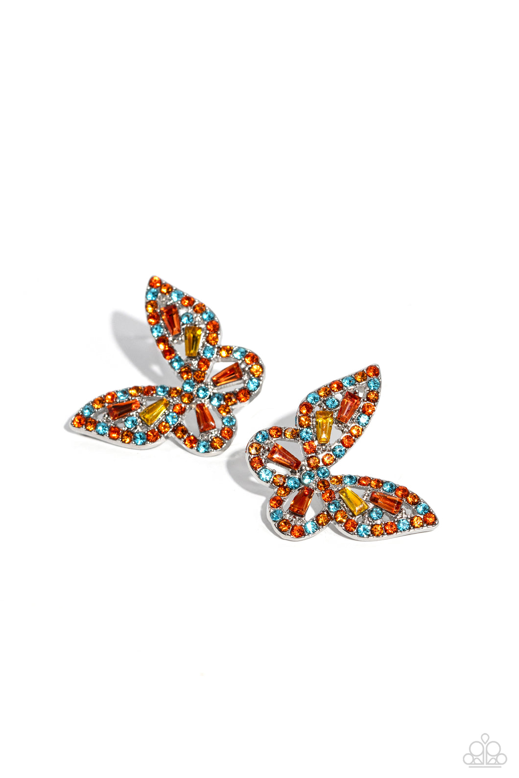 Tilted Takeoff - Orange Paparazzi Earrings