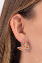 Load image into Gallery viewer, Tilted Takeoff - Orange Paparazzi Earrings
