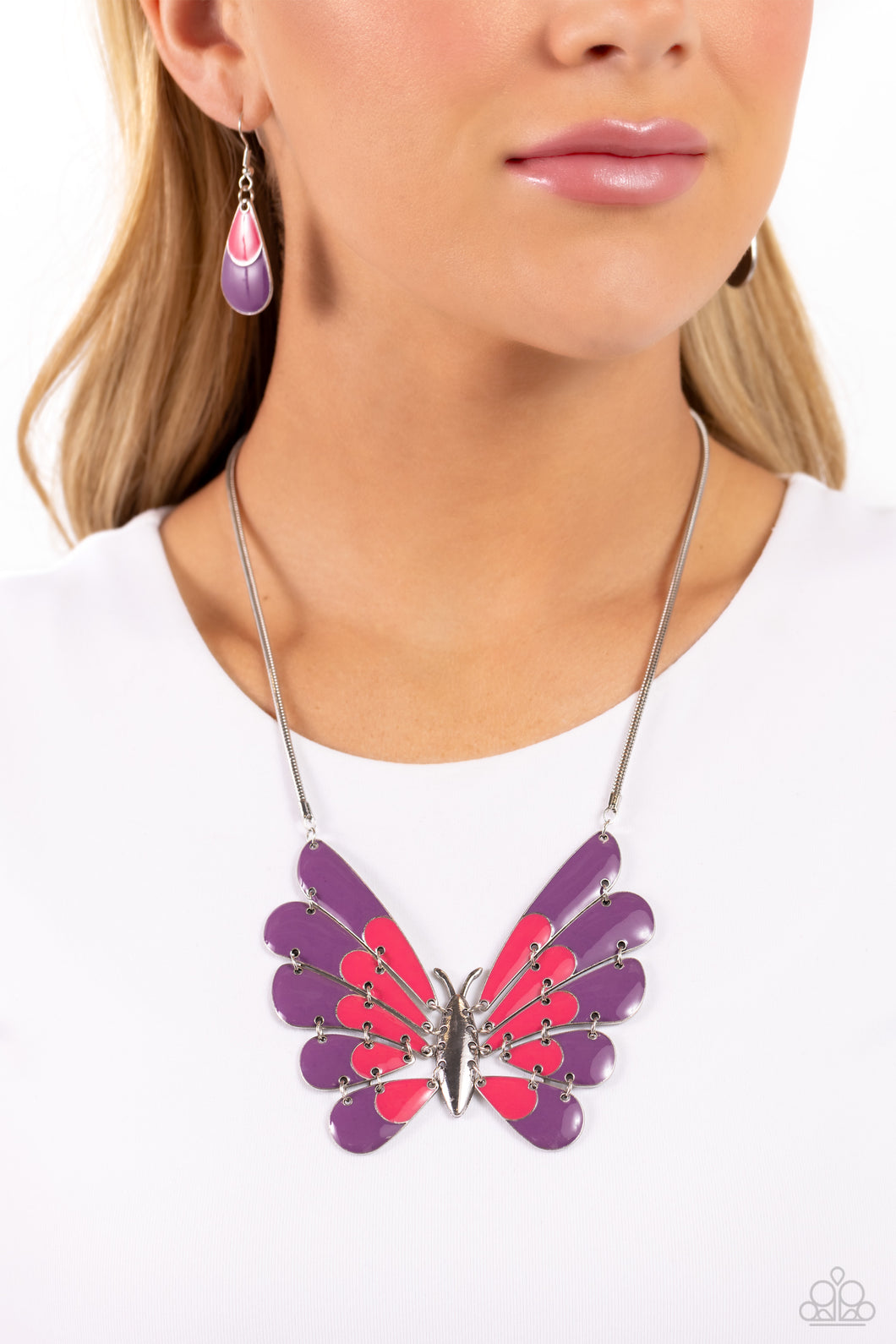 Moth Maven - Purple Necklace