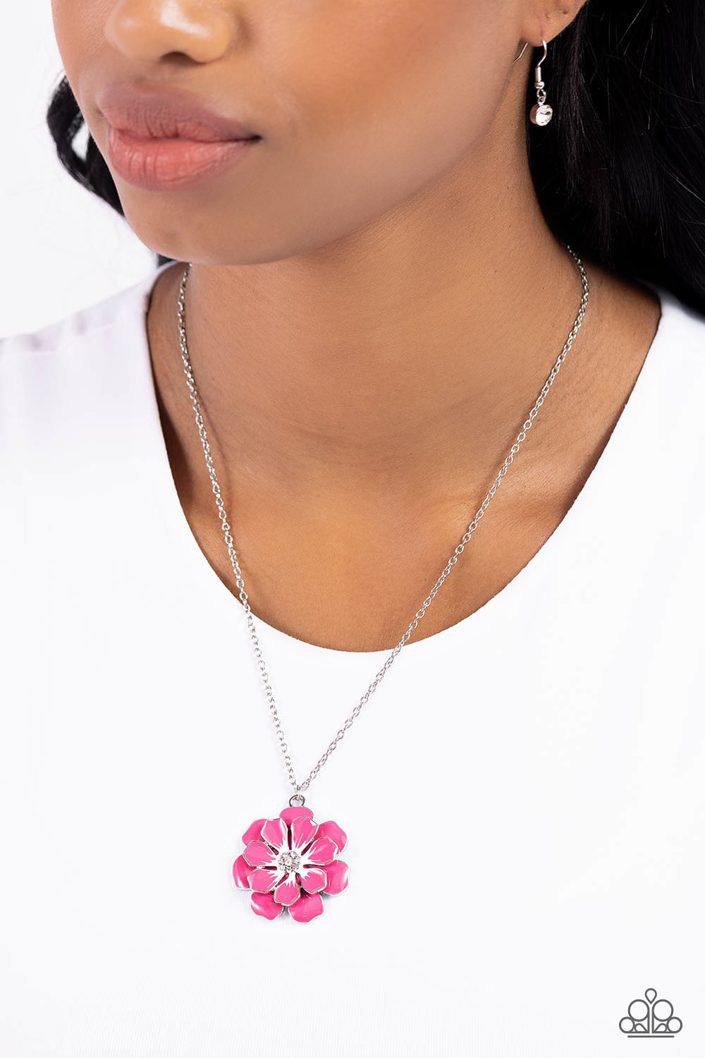 Beyond Blooming - Pink Necklace