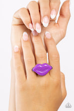 Load image into Gallery viewer, Lively Lips - Purple Lip Ring
