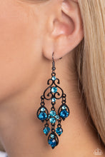Load image into Gallery viewer, Regal Renovation - Blue Paparazzi Earrings

