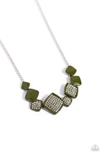 Load image into Gallery viewer, Twinkling Tables - Green Necklace
