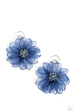Load image into Gallery viewer, Cosmopolitan Chiffon - Blue Earrings
